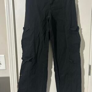 Disclosure black baggy wide leg